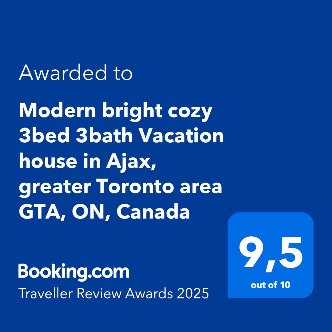 Modern Bright Cozy 3Bed 3Bath Vacation House In Ajax, Greater Toronto Area Gta, On, Canada Εξωτερικό φωτογραφία